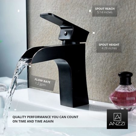 Anzzi Forza Low-Arc Bathroom Faucet in Oil Rubbed Bronze L-AZ019ORB